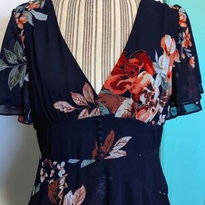 Lulu flouncy long dress